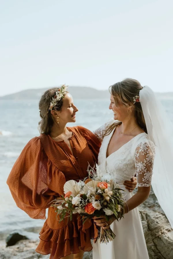 Couronne de tête en fleurs séchées – Image 3