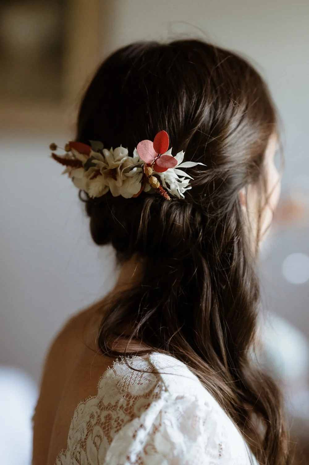Peigne fleuri