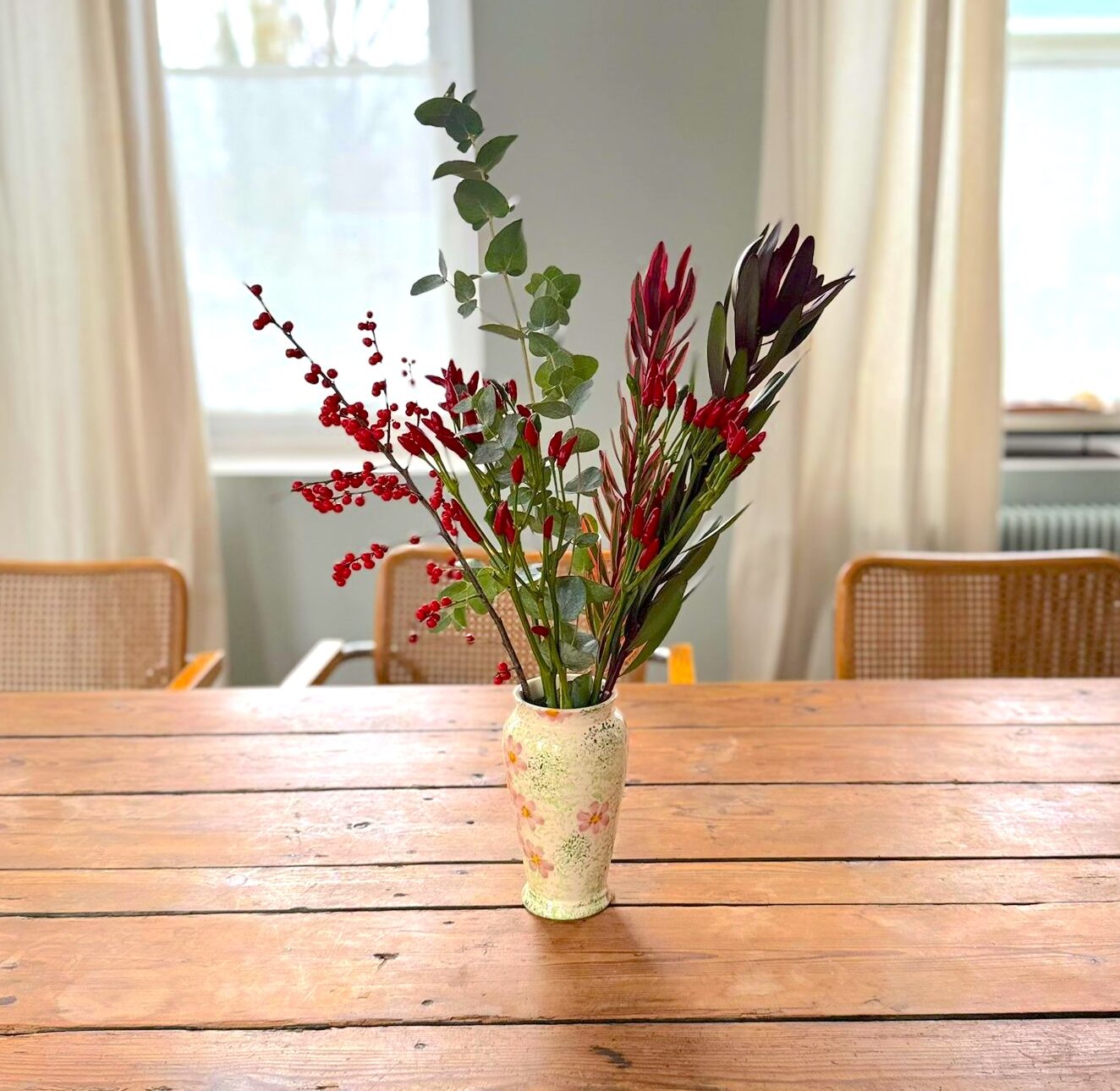 Bouquet de Noël frais - Piment